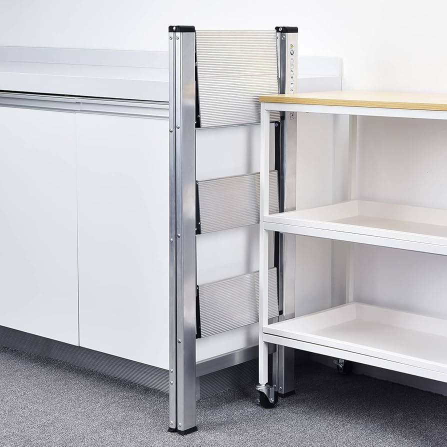 はしご 脚立 軽量 折りたたみ 3段 業務用 インテリア 棚 シルバー 2030 Amazon.co.jp: ONE STEP 脚立 3段 踏み台 折りたたみ アルミ